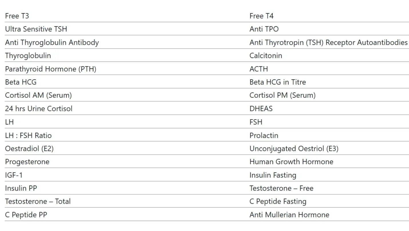 Endocrine Hormones